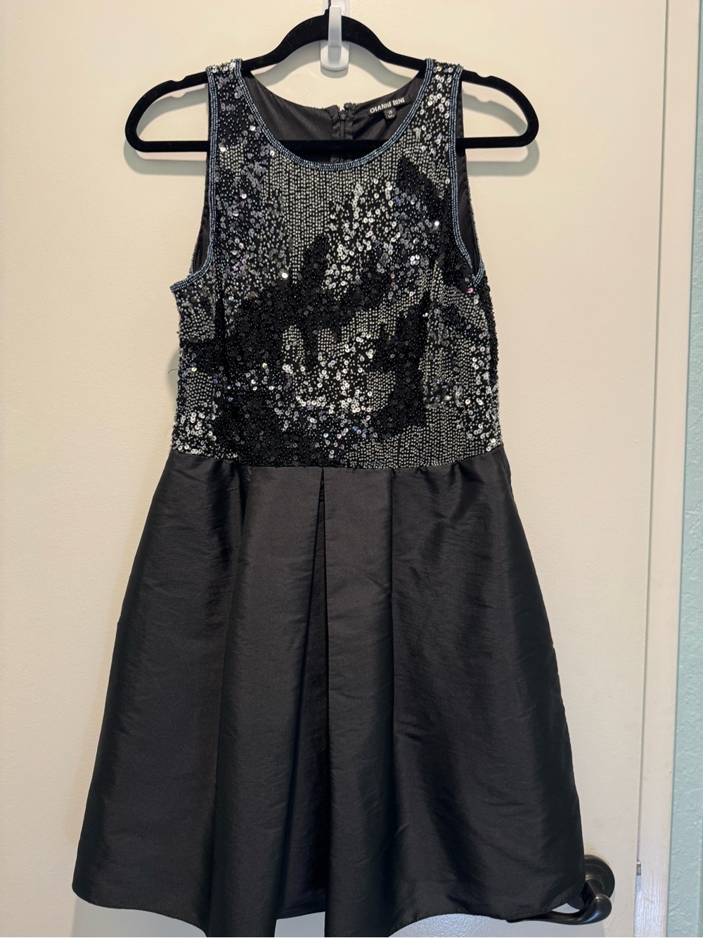 Gianni Bini Black Sequin Bodice Girls' Formal Dress